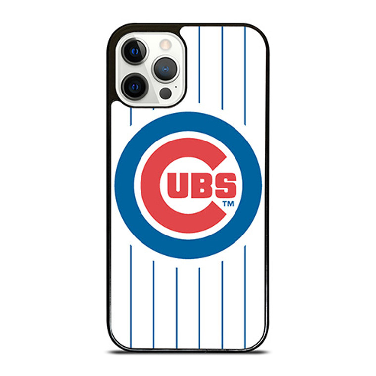CHICAGO CUBS BASEBALL TEAM STRIPE iPhone 12 Pro Case Cover