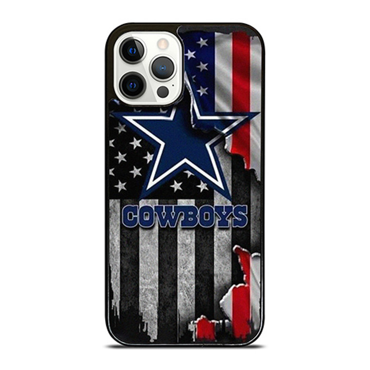 DALLAS COWBOYS USA FLAG GRUNGE iPhone 12 Pro Case Cover