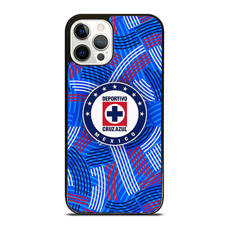 DEPORTIVO CRUZ AZUL MEXICO FOOTBALL ABSTRACT iPhone 12 Pro Case Cover