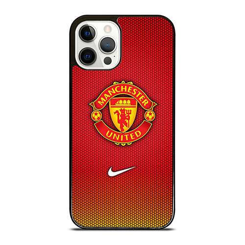 MANCHESTER UNITED NIKE RED CARBON iPhone 12 Pro Case Cover