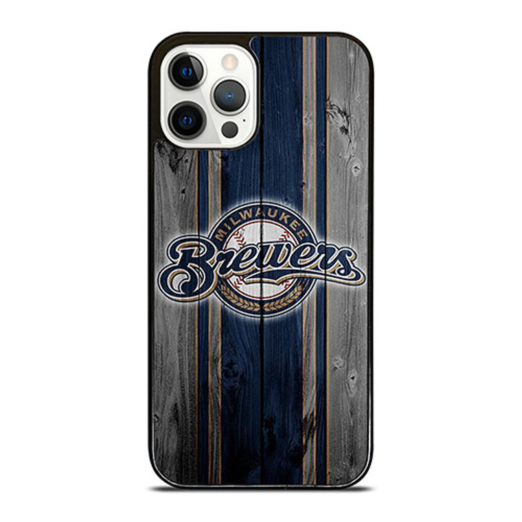 MILWAUKEE BREWERS BASEBALL WOODEN LOGO iPhone 12 Pro Case Cover MILWAUKEE BREWERS BASEBALL WOODEN LOGO iPhone 12 Pro Case Cover