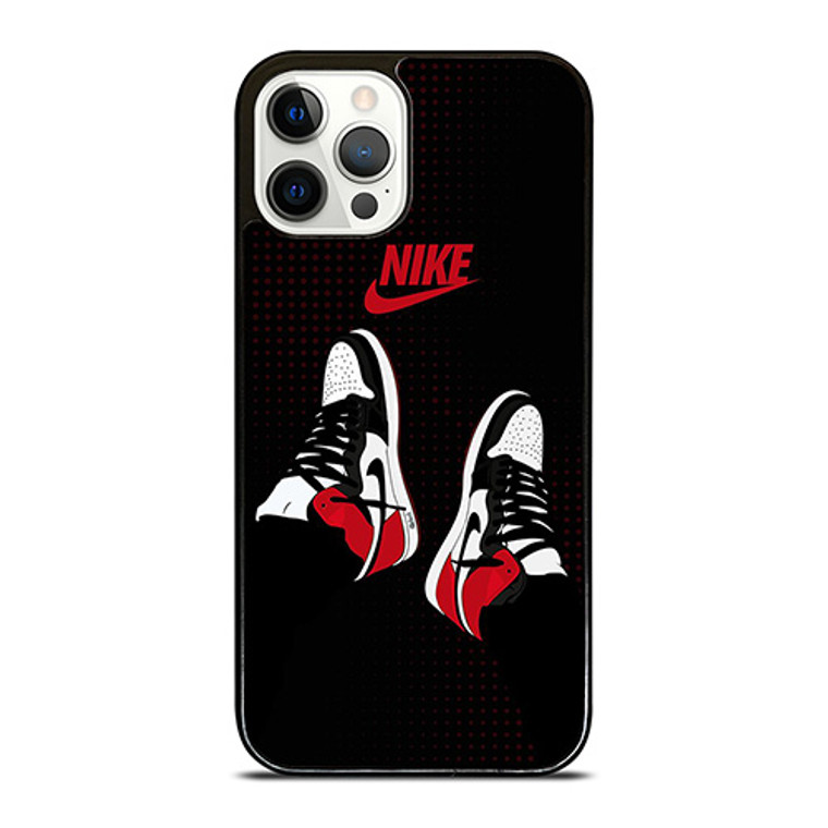NIKE AIR JORDAN RETRO 1 RED iPhone 12 Pro Case Cover NIKE AIR JORDAN RETRO 1 RED iPhone 12 Pro Case Cover