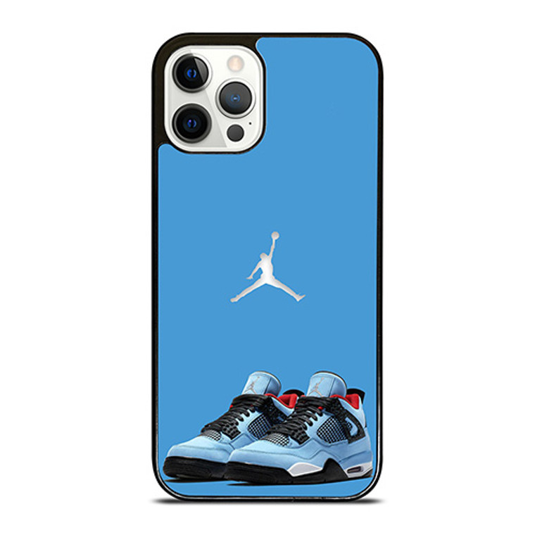 NIKE AIR JORDAN TRAVIS SCOTT BLUE iPhone 12 Pro Case Cover NIKE AIR JORDAN TRAVIS SCOTT BLUE iPhone 12 Pro Case Cover