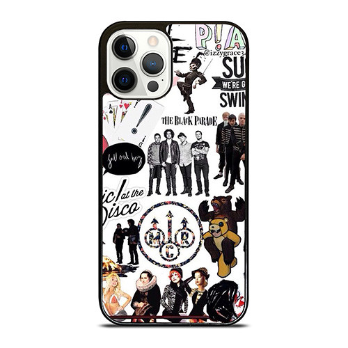 POP PUNK ROCK BAND COLLAGE iPhone 12 Pro Case Cover