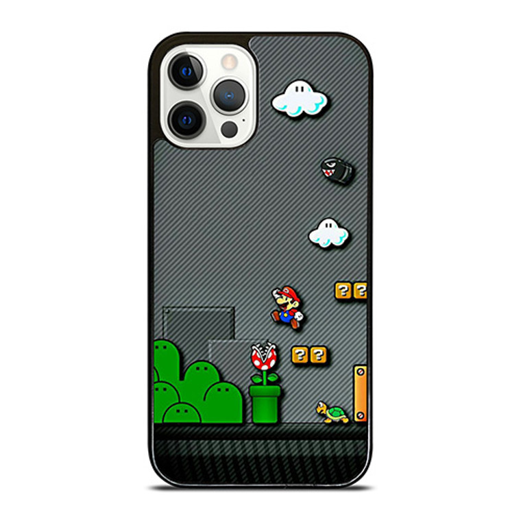 SUPER MARIO BROS CARBON GAMES iPhone 12 Pro Case Cover