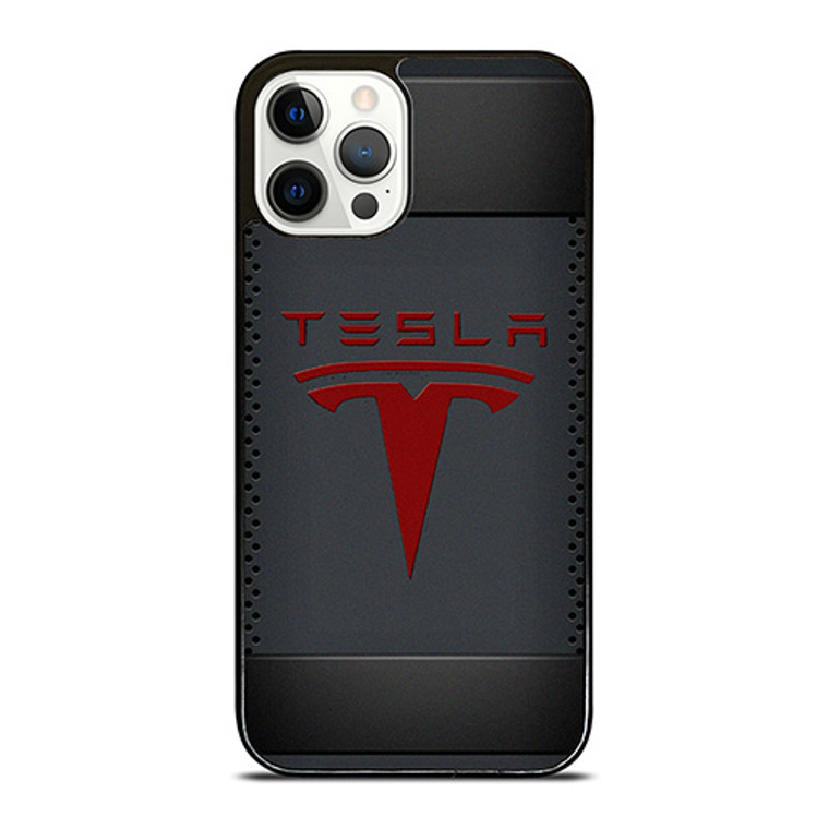 TESLA METAL CARBON LOGO iPhone 12 Pro Case Cover TESLA METAL CARBON LOGO iPhone 12 Pro Case Cover