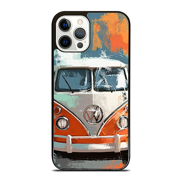 VW VOLKSWAGEN COMBI PAINTED iPhone 12 Pro Case Cover