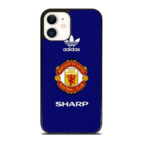 ADIDAS MANCHESTER UNITED SHARP RETRO LOGO iPhone 12 Case Cover
