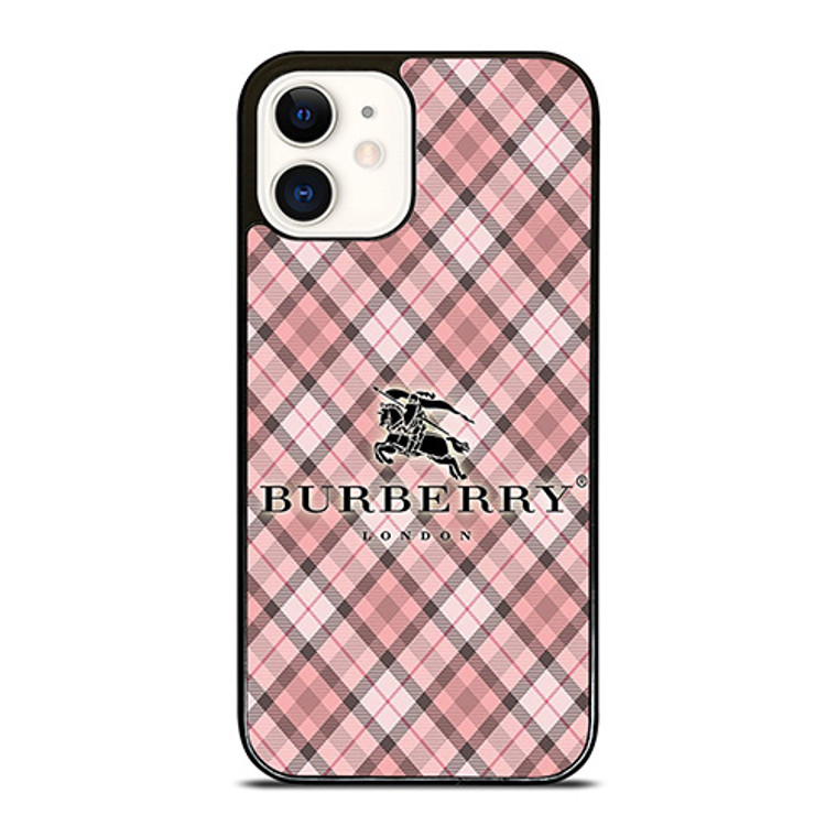 BURBERRY LONDON PINK PATTERN iPhone 12 Case Cover