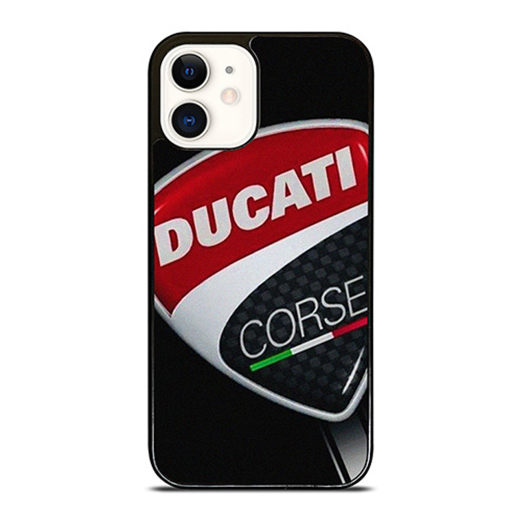 DUCATI CORSE LOGO EMBLEM iPhone 12 Case Cover