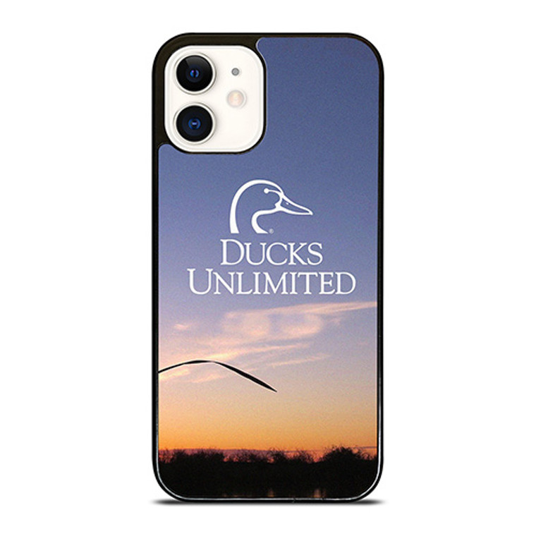 DUCKS UNLIMITED SUNSET LOGO iPhone 12 Case Cover