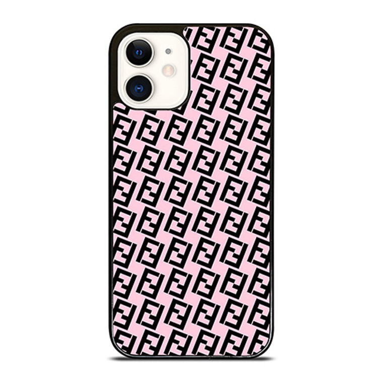 FENDI ROMA PINK iPhone 12 Case Cover