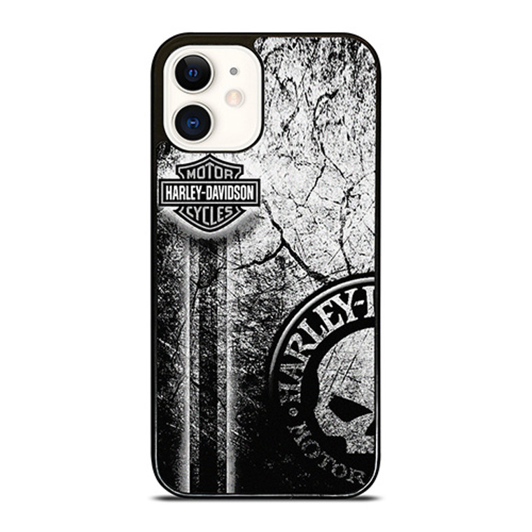 HARLEY DAVIDSON WALL TEXTURE LOGO iPhone 12 Case Cover