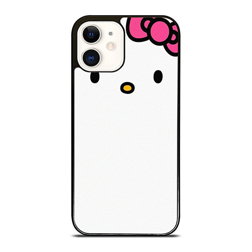 HELLO KITTY FLAT ILLUSTRATION WHITE iPhone 12 Case Cover