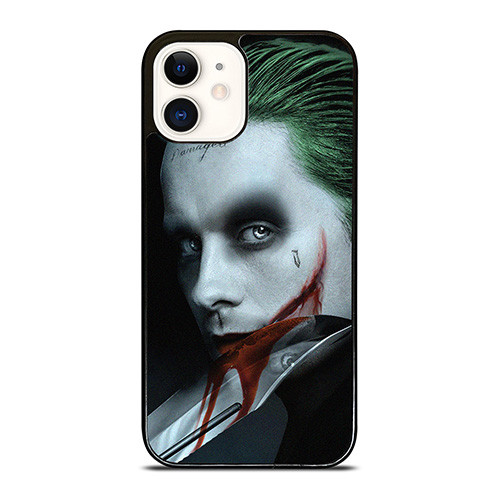 JOKER JARED LETO SCARY KNIFE iPhone 12 Case Cover