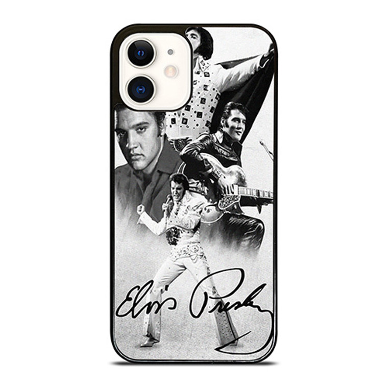 KING ELVIS PRESLEY BLACK WHITE iPhone 12 Case Cover