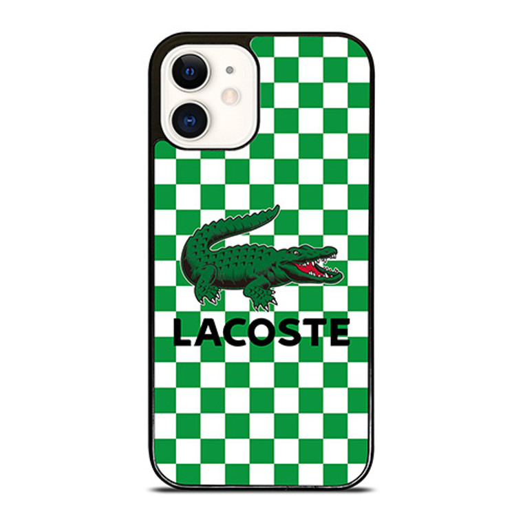 LACOSTE CHECKERBOARD LOGO iPhone 12 Case Cover