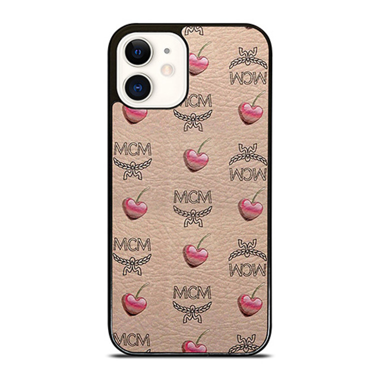 MCM WORLD WIDE APPLE LOVE LEATHER iPhone 12 Case Cover