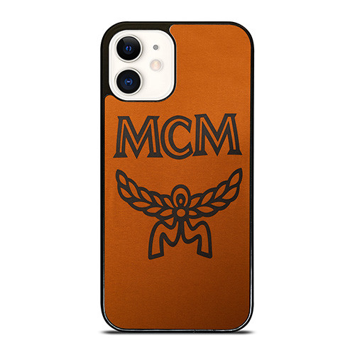 MCM WORLDWIDE SUEDE LOGO iPhone 12 Case Cover