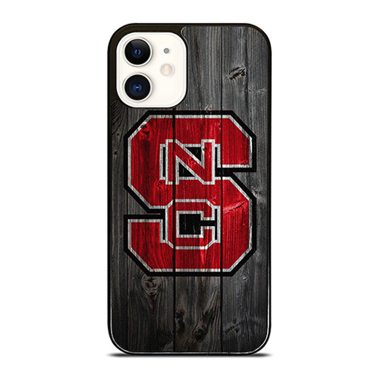 NC STATE WOLFPACK FOOTBALL WOOD LOGO iPhone 12 Case Cover NC STATE WOLFPACK FOOTBALL WOOD LOGO iPhone 12 Case Cover
