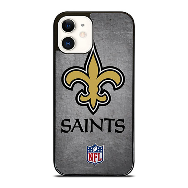 NEW ORLEANS SAINTS NFL WALL LOGO iPhone 12 Case Cover NEW ORLEANS SAINTS NFL WALL LOGO iPhone 12 Case Cover