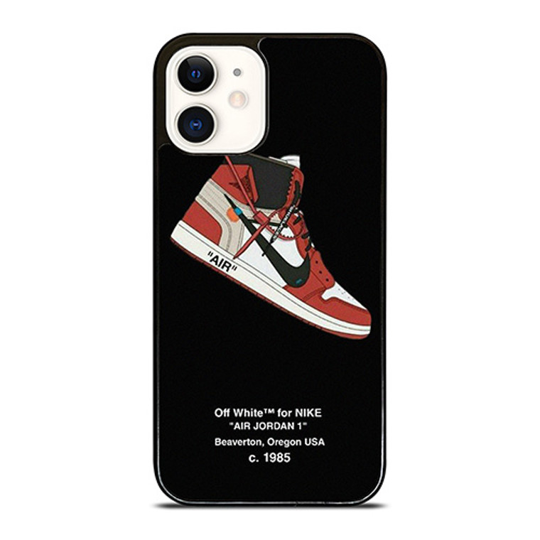 NIKE AIR JORDAN 1 OFF WHITE iPhone 12 Case Cover