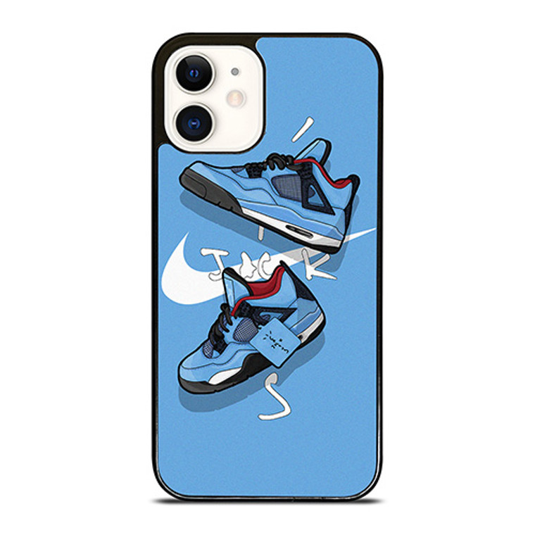 NIKE AIR JORDAN TRAVIS SCOTT CACTUS JACK iPhone 12 Case Cover NIKE AIR JORDAN TRAVIS SCOTT CACTUS JACK iPhone 12 Case Cover