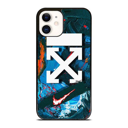 NIKE OFF WHITE ABSTRACT PAINTING iPhone 12 Case Cover