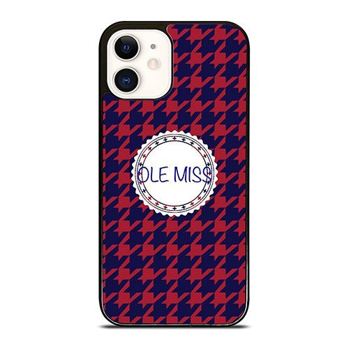 OLE MISS REBELS FOOTBALL PATTERN iPhone 12 Case Cover