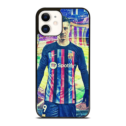 ROBERT LEWANDOWSKI FC BARCELONA iPhone 12 Case Cover