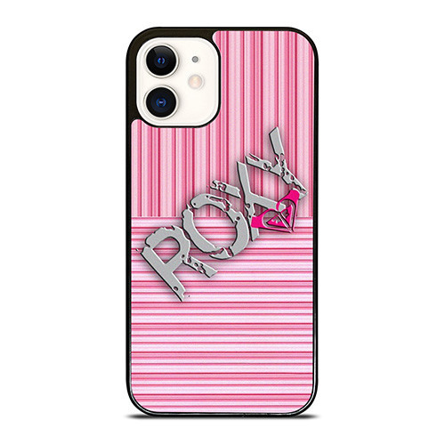 ROXY PINK STRIPE EMBLEM iPhone 12 Case Cover