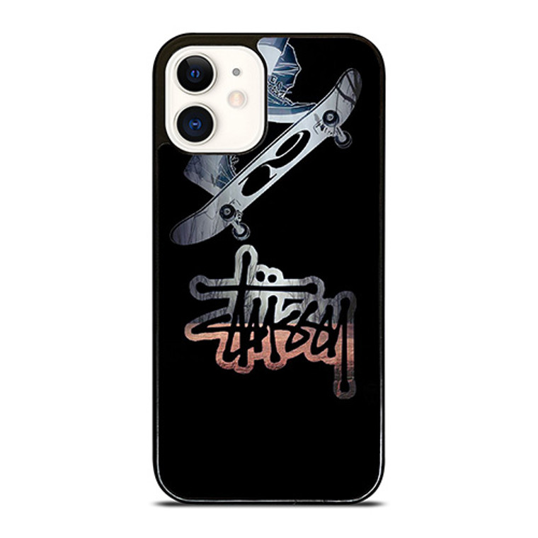 STUSSY SKATEBOARD LOGO iPhone 12 Case Cover STUSSY SKATEBOARD LOGO iPhone 12 Case Cover