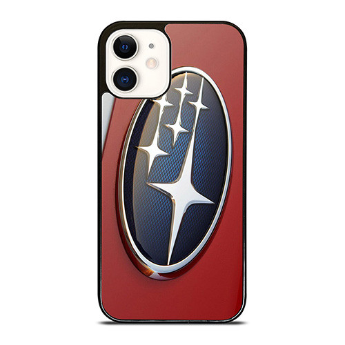 SUBARU CAR RED EMBLEM iPhone 12 Case Cover