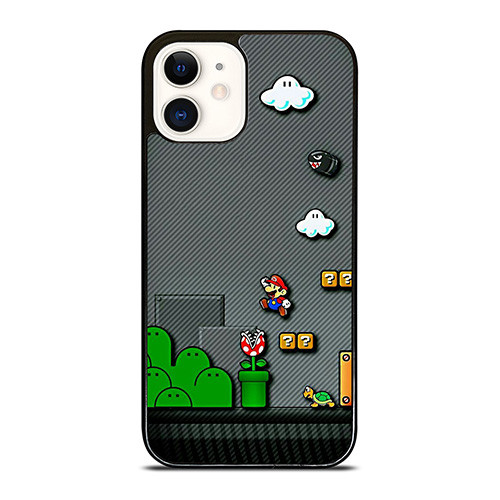 SUPER MARIO BROS CARBON GAMES iPhone 12 Case Cover