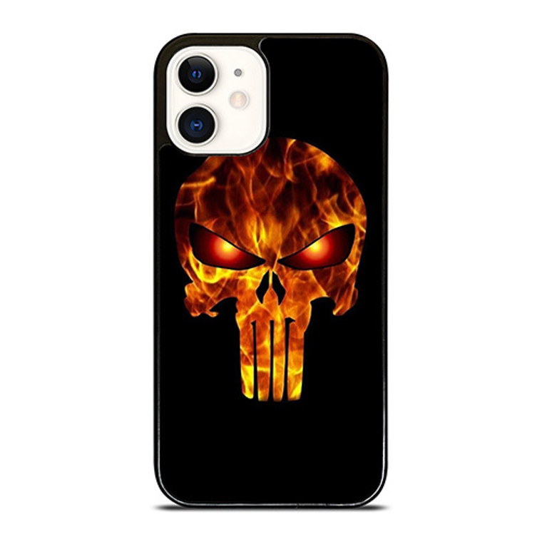 THE PUNISHER BURNED ICON iPhone 12 Case Cover