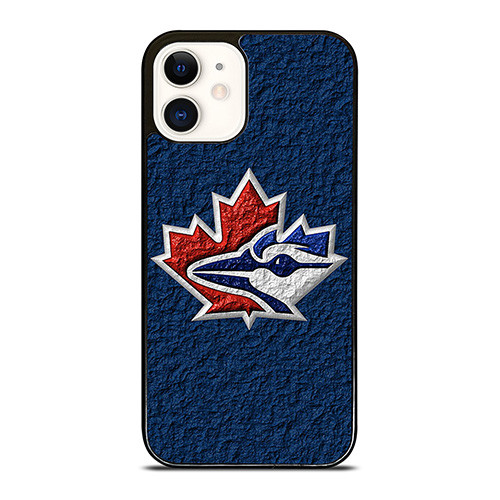 TORONTO BLUE JAYS LEATHER LOGO iPhone 12 Case Cover