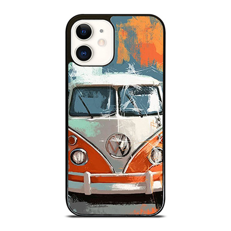 VW VOLKSWAGEN COMBI PAINTED iPhone 12 Case Cover