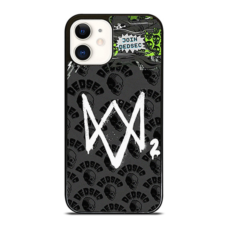 WATCH DOGS 2 GAMES ICON iPhone 12 Case Cover WATCH DOGS 2 GAMES ICON iPhone 12 Case Cover