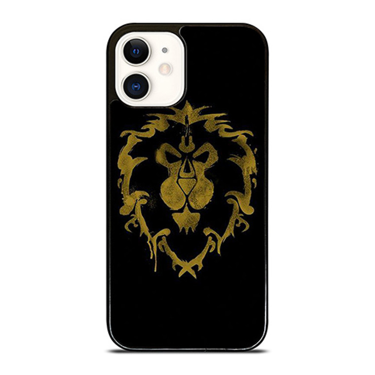 WORLD OF WARCRAFT ALLIANCE BLACK LOGO iPhone 12 Case Cover