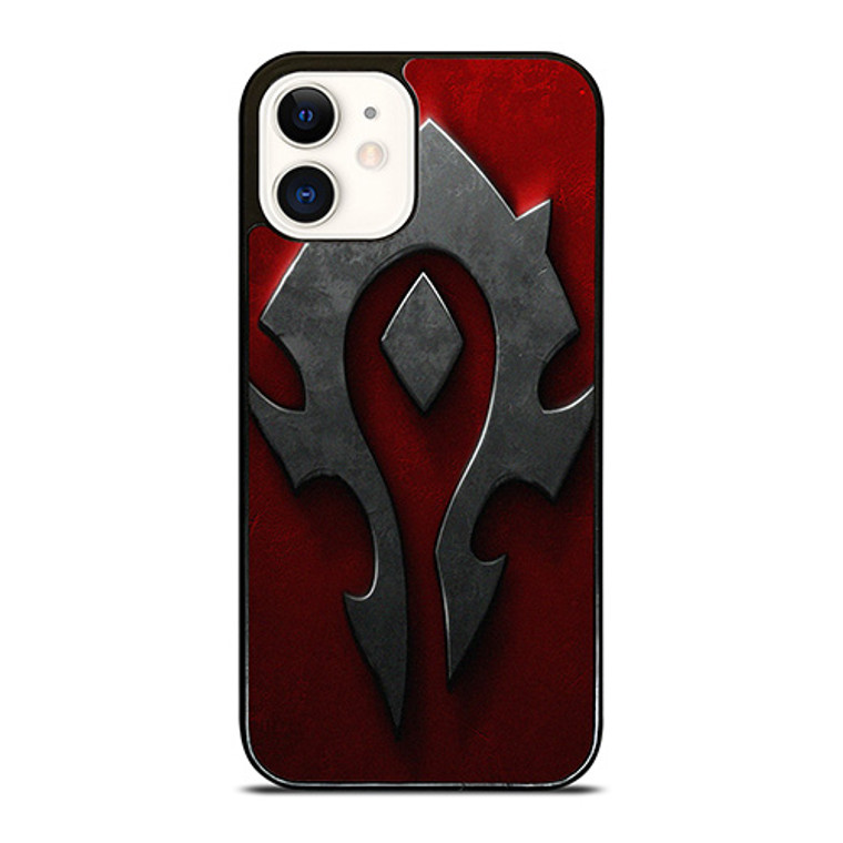 WORLD OF WARCRAFT HORDE BLACK LOGO iPhone 12 Case Cover