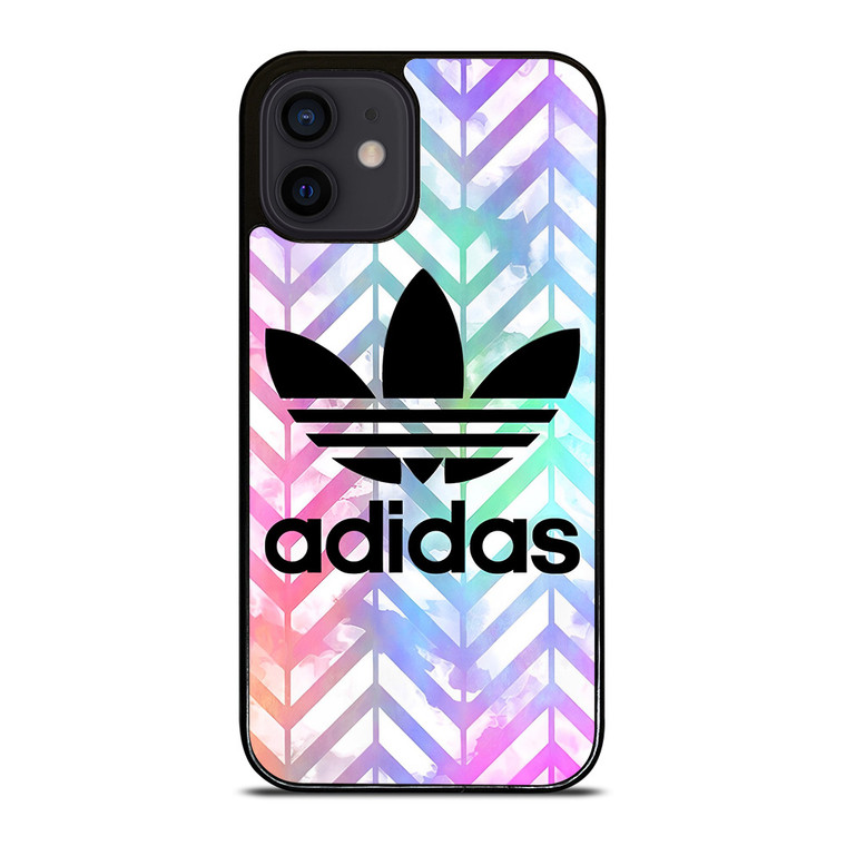 ADIDAS COLORFUL ZIG ZAG LOGO iPhone 12 Mini Case Cover ADIDAS COLORFUL ZIG ZAG LOGO iPhone 12 Mini Case Cover
