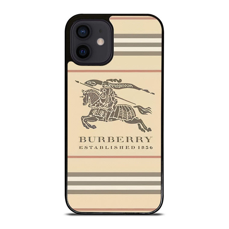 BURBERRY STRIPE LOGO iPhone 12 Mini Case Cover