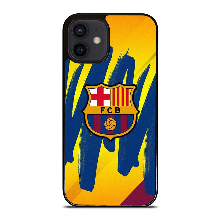 FC BARCELONA BRUSHED LOGO iPhone 12 Mini Case Cover