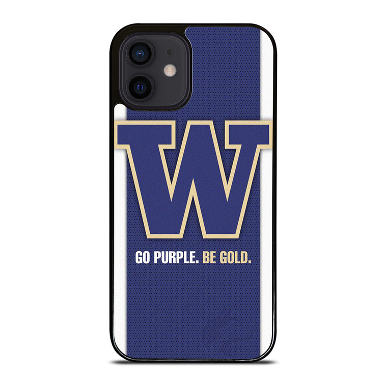GO PURPLE WASHINGTON HUSKIES FOOTBALL iPhone 12 Mini Case Cover GO PURPLE WASHINGTON HUSKIES FOOTBALL iPhone 12 Mini Case Cover