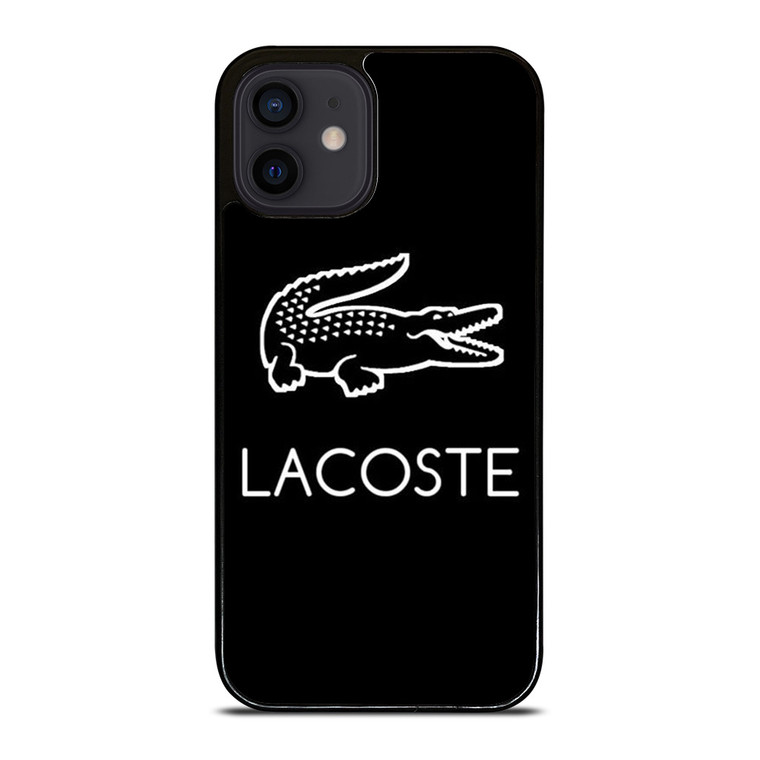 LACOSTE BLACK LINE ART LOGO iPhone 12 Mini Case Cover
