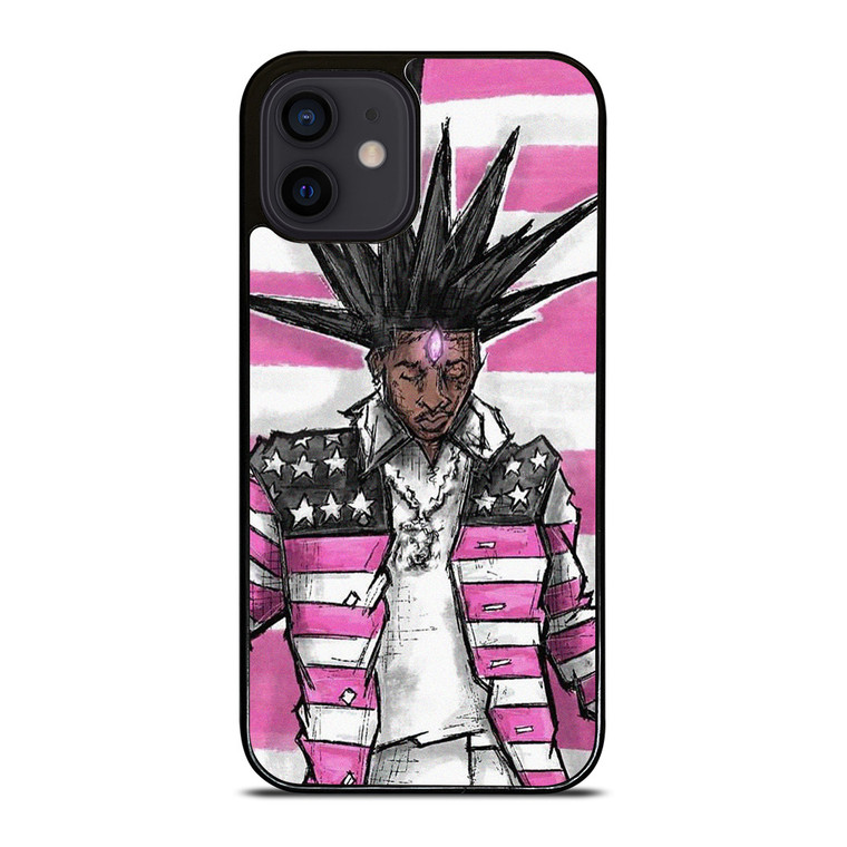LIL UZI VERT RAPPER PINK TAPE iPhone 12 Mini Case Cover