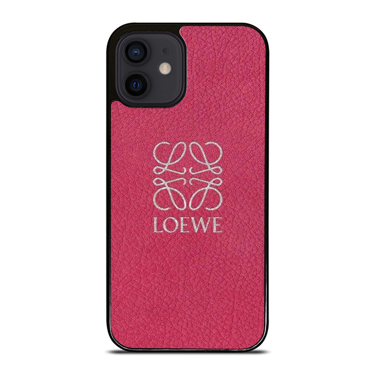 LOEWE LEATHER PINK iPhone 12 Mini Case Cover