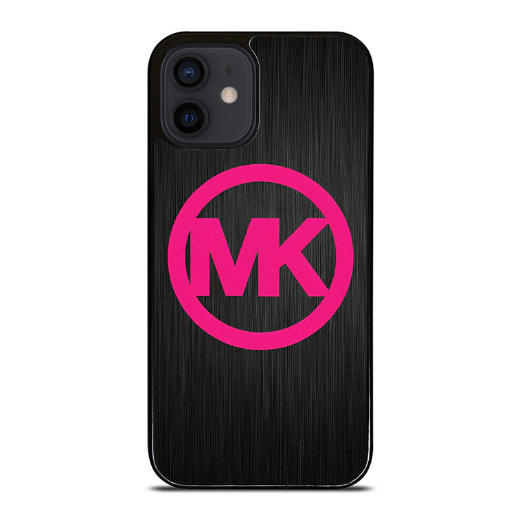 MK MICHAEL KORS PINK WOOD LOGO iPhone 12 Mini Case Cover