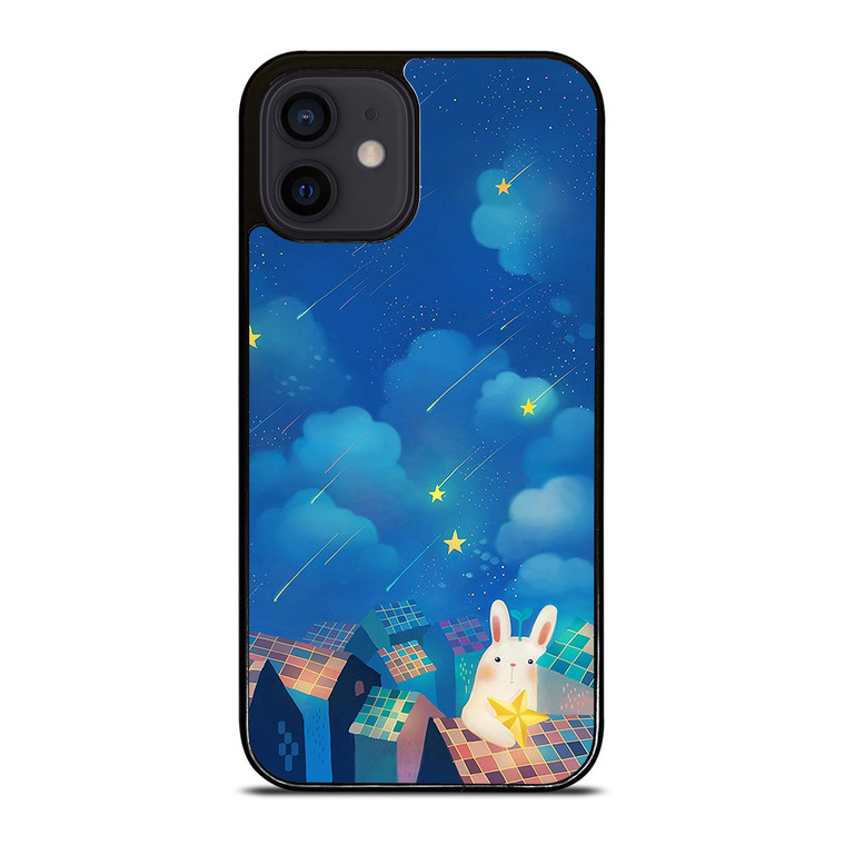 MOON BUNNY CUTE iPhone 12 Mini Case Cover MOON BUNNY CUTE iPhone 12 Mini Case Cover