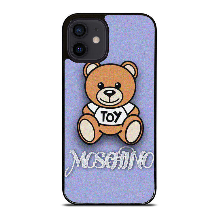 MOSCHINO TOY LOGO PURPLE iPhone 12 Mini Case Cover